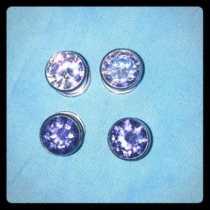 Cubic zirconium titanium screw tunnels size 00